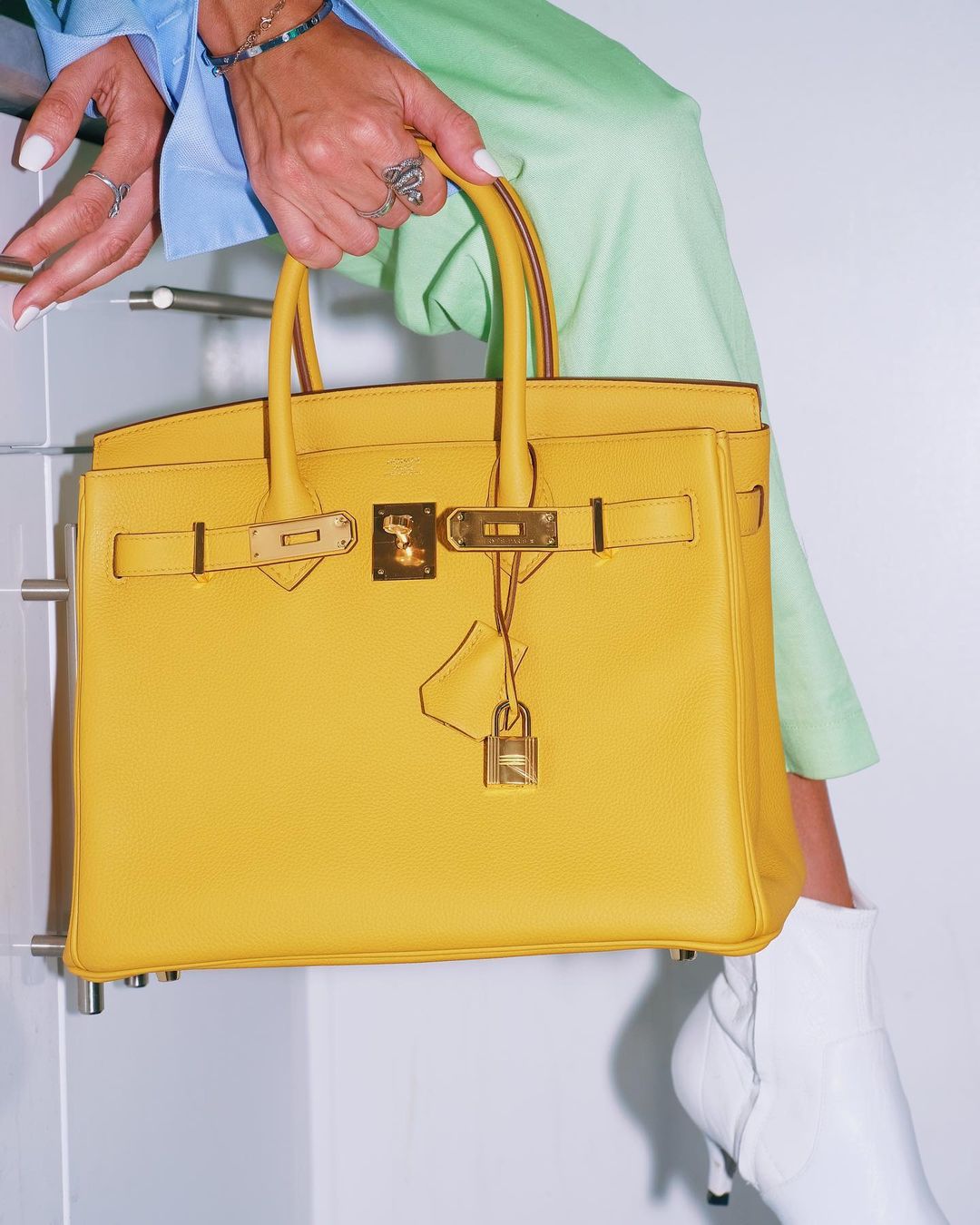 Hermes Birkin 30 Jaune Ambre Togo Gold Hardware