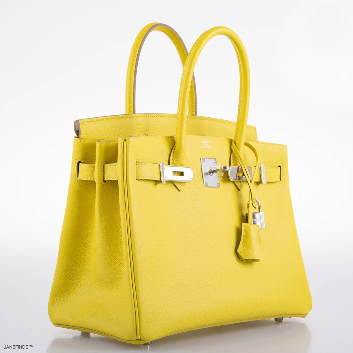 Hermes Birkin 30 Lime Epsom with Palladium Hardware