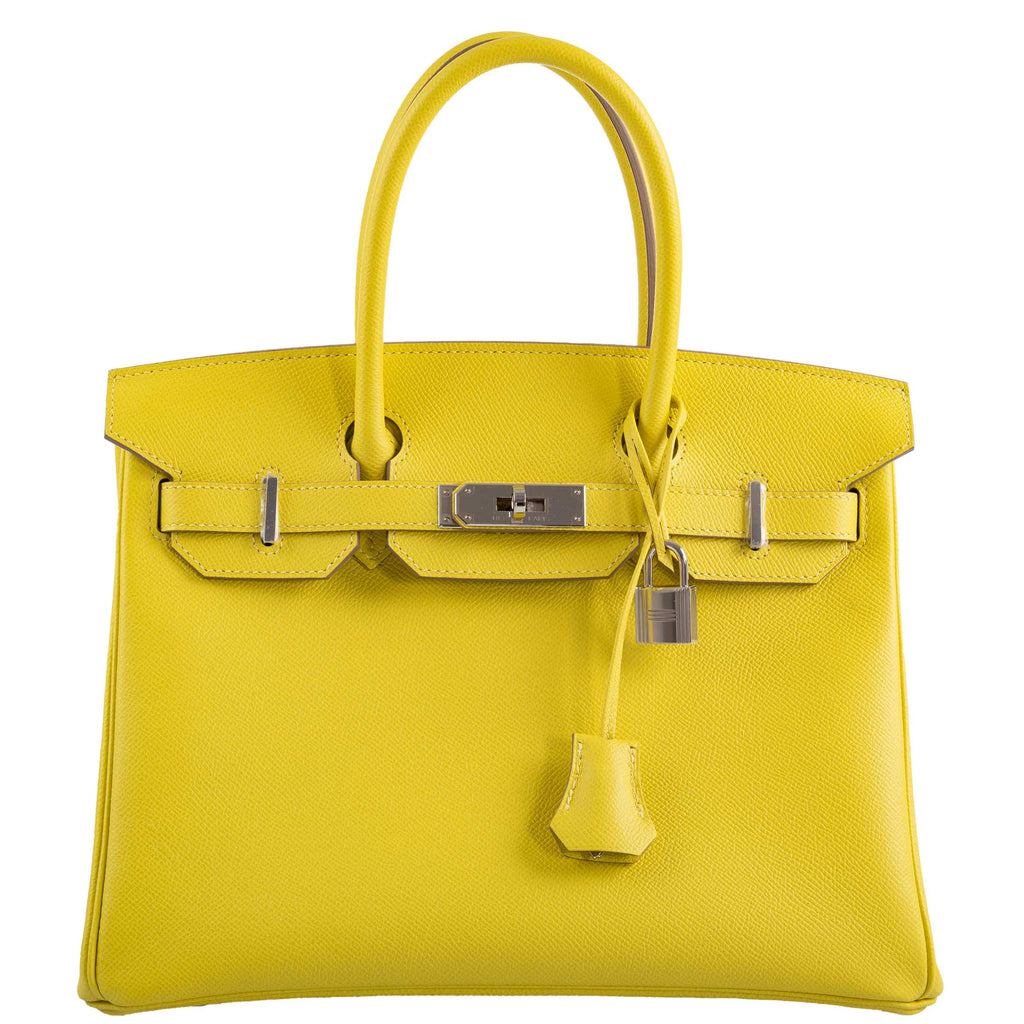 Hermes Birkin 30 Lime Epsom with Palladium Hardware