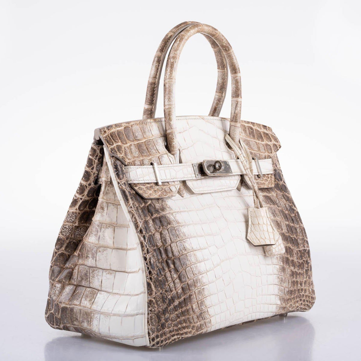 Hermes Birkin 30 Matte Himalayan Niloticus Crocodile Palladium Hardware