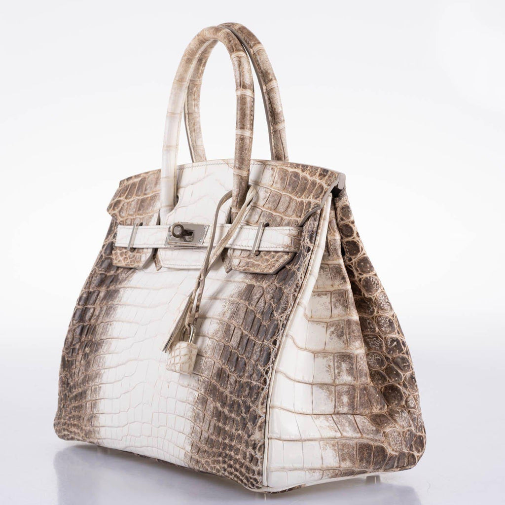 Hermes Birkin 30 Matte Himalayan Niloticus Crocodile Palladium Hardware