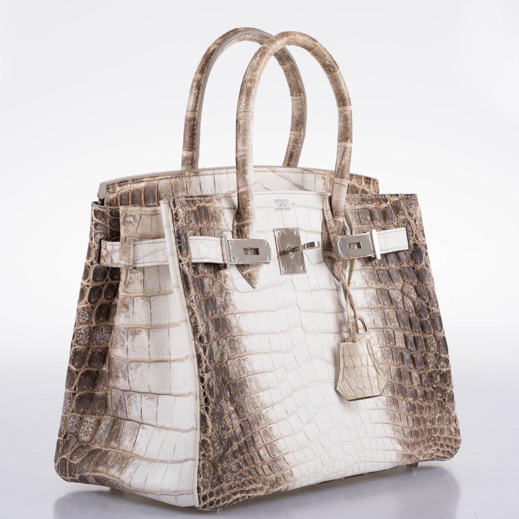 Hermes Birkin 30 Matte Himalayan Niloticus Crocodile Palladium Hardware
