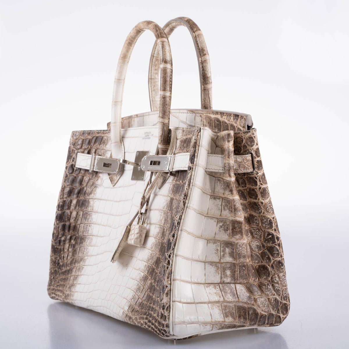 Hermes Birkin 30 Matte Himalayan Niloticus Crocodile Palladium Hardware