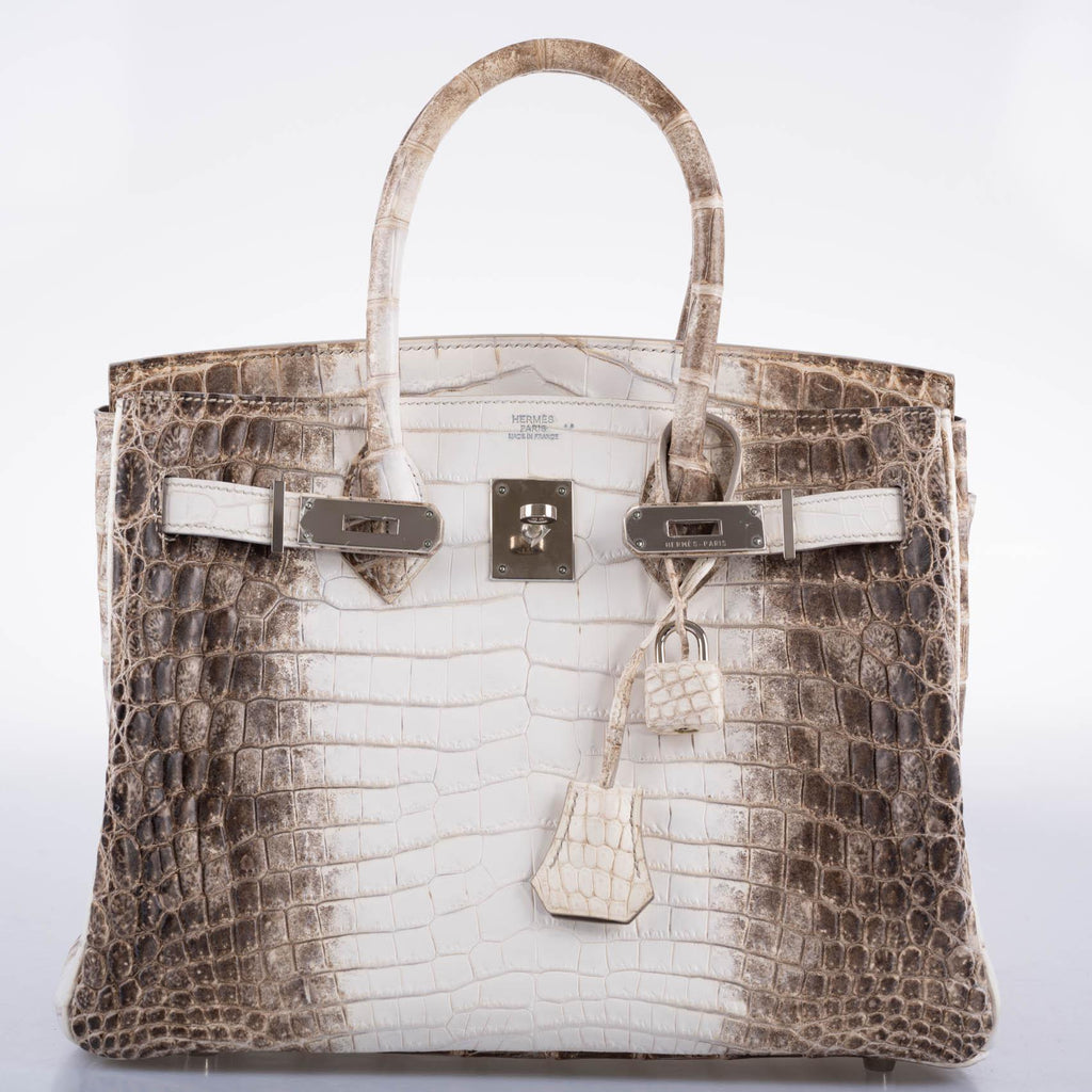 Hermes Birkin 30 Matte Himalayan Niloticus Crocodile Palladium Hardware