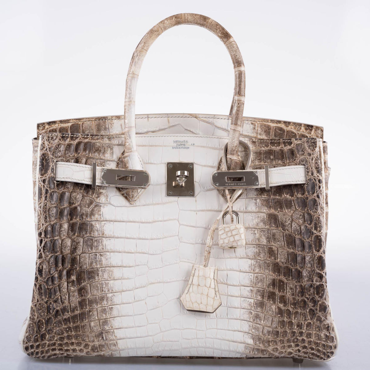 Hermes Birkin 30 Matte Himalayan Niloticus Crocodile Palladium Hardware