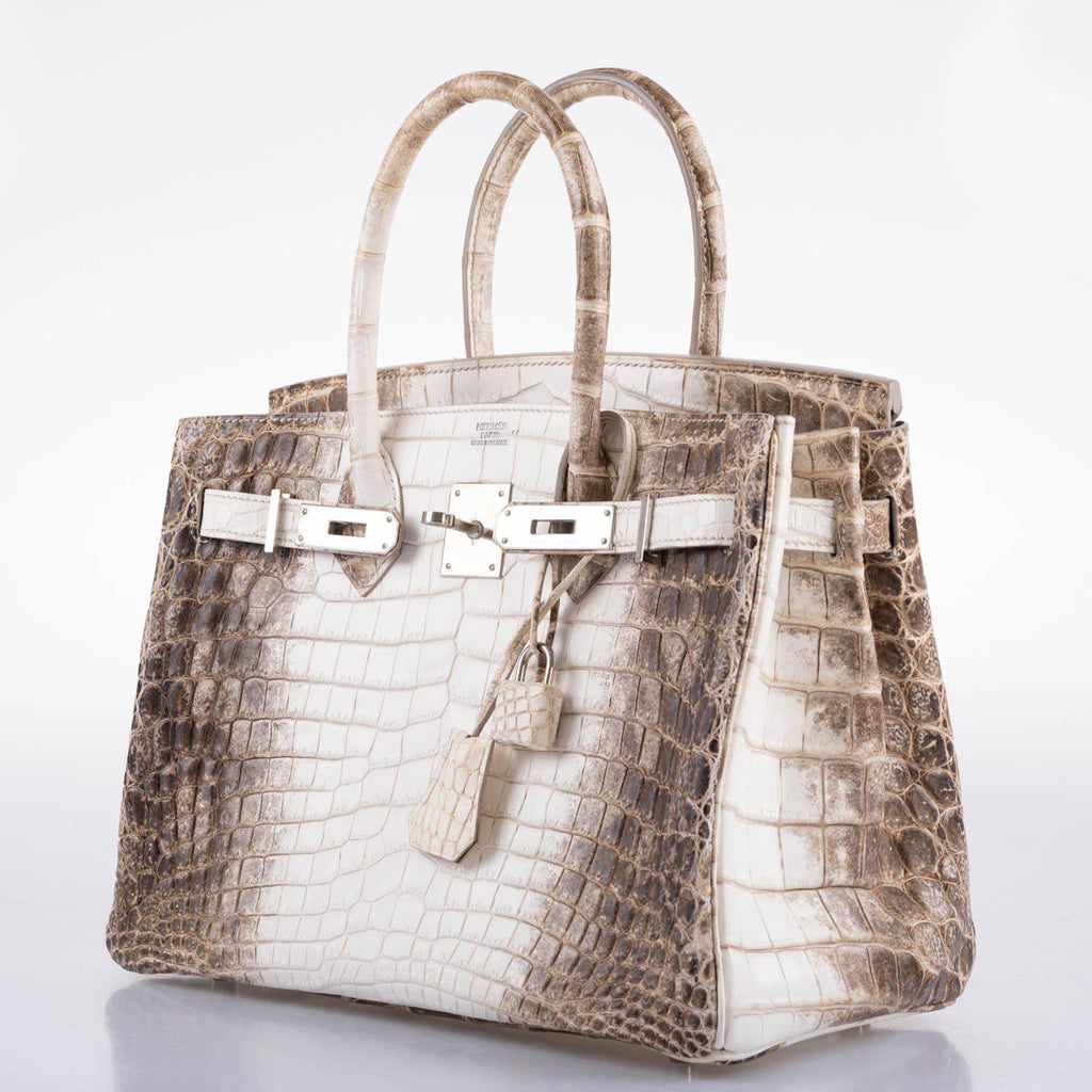 Hermes Birkin 30 Matte Himalayan Niloticus Crocodile Palladium Hardware