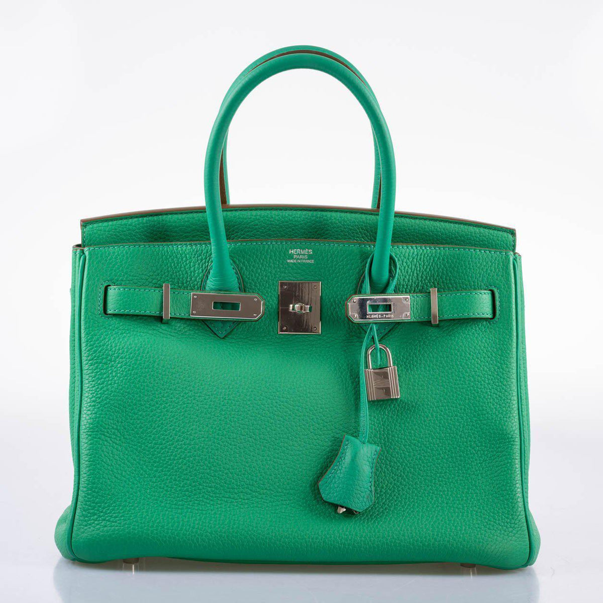 Hermes Birkin 30 Menthe Clemence with Palladium Hardware