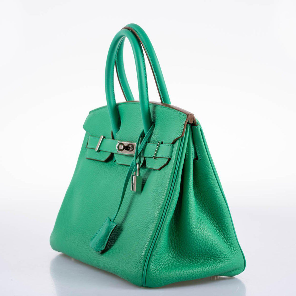 Hermes Birkin 30 Menthe Clemence with Palladium Hardware