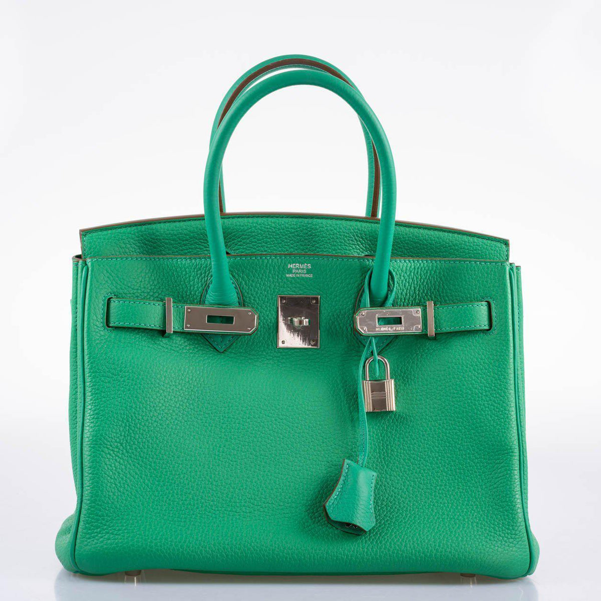 Hermes Birkin 30 Menthe Clemence with Palladium Hardware