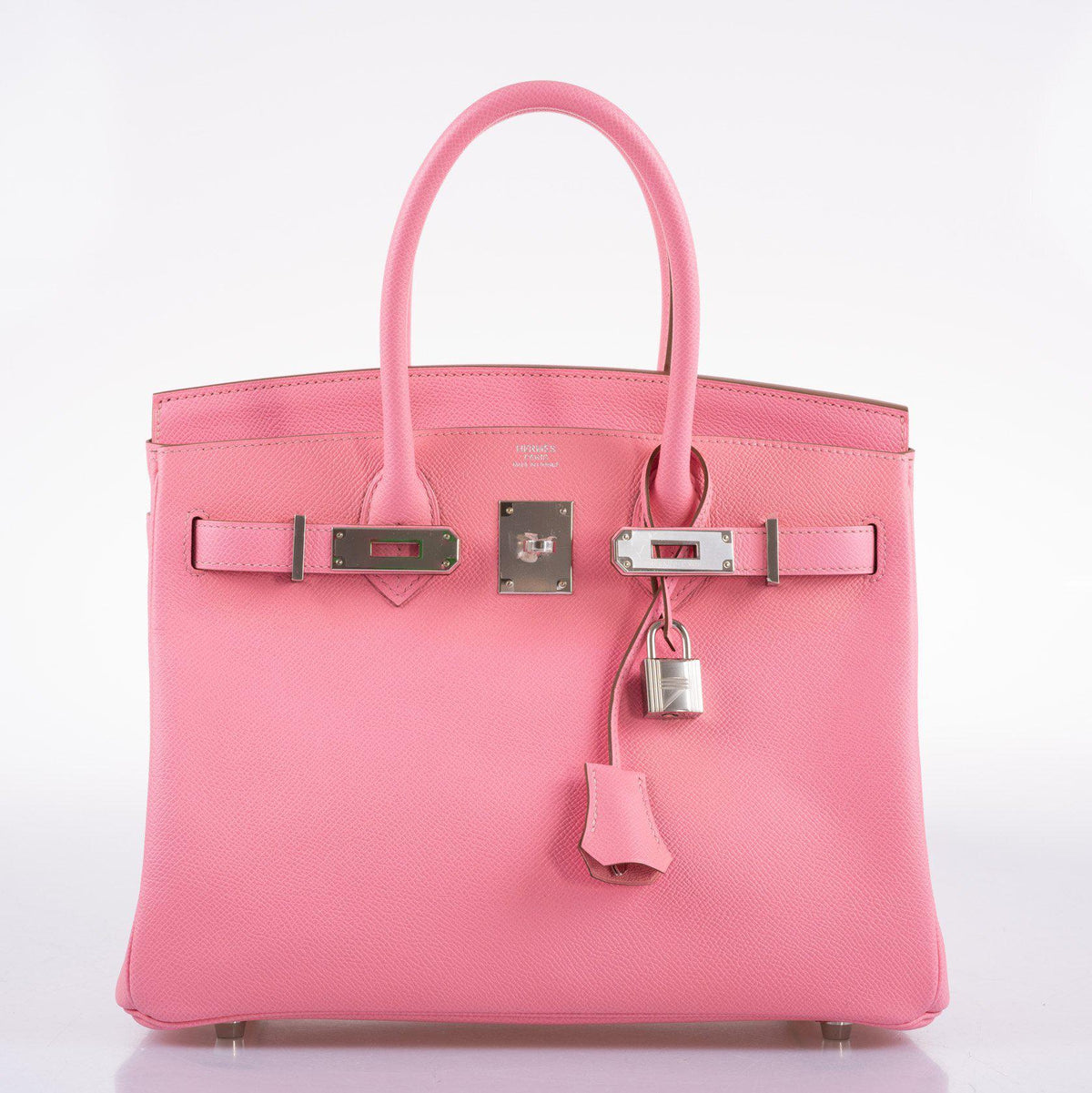 Hermes Birkin 30 Rose Confetti Epsom Palladium Hardware