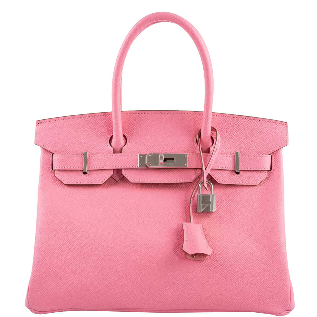 Hermes Birkin 30 Rose Confetti Epsom Palladium Hardware
