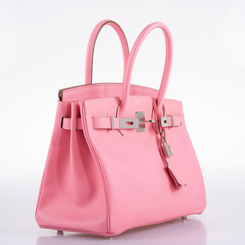 Hermes Birkin 30 Rose Confetti Epsom Palladium Hardware