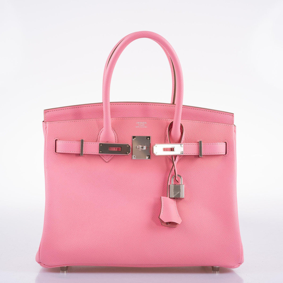 Hermes Birkin 30 Rose Confetti Epsom Palladium Hardware