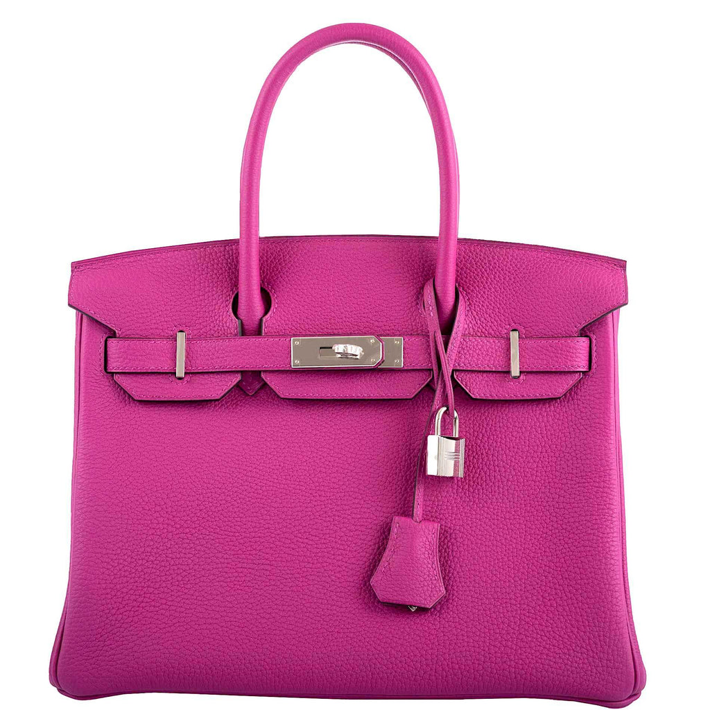 Hermes Birkin 30 Rose Pourpre Togo Palladium Hardware