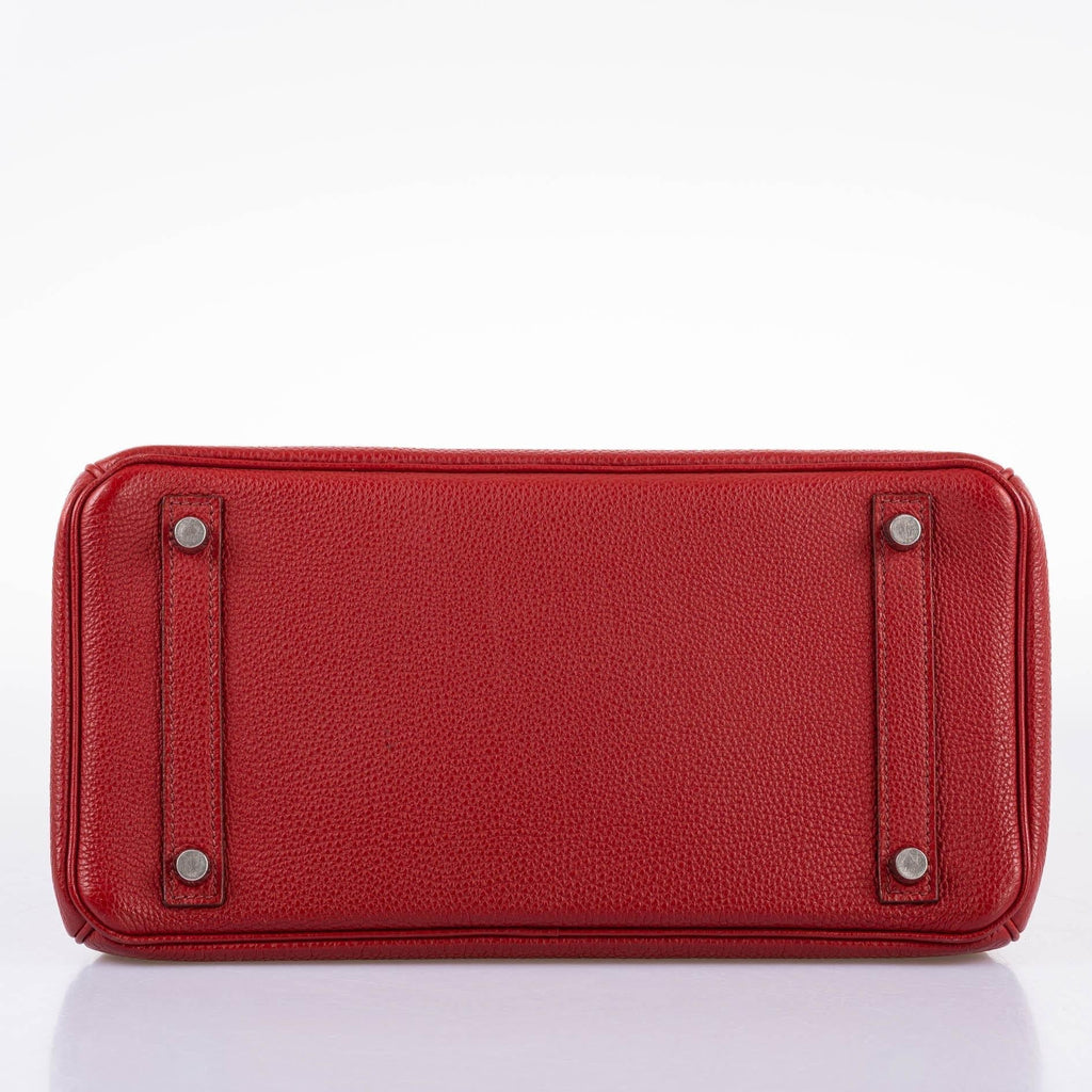 Hermes Birkin 30 Rouge Garance Togo with Palladium Hardware