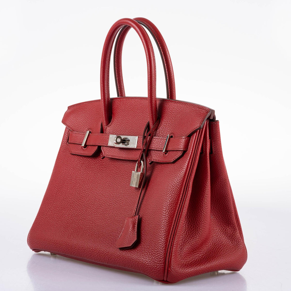 Hermes Birkin 30 Rouge Garance Togo with Palladium Hardware
