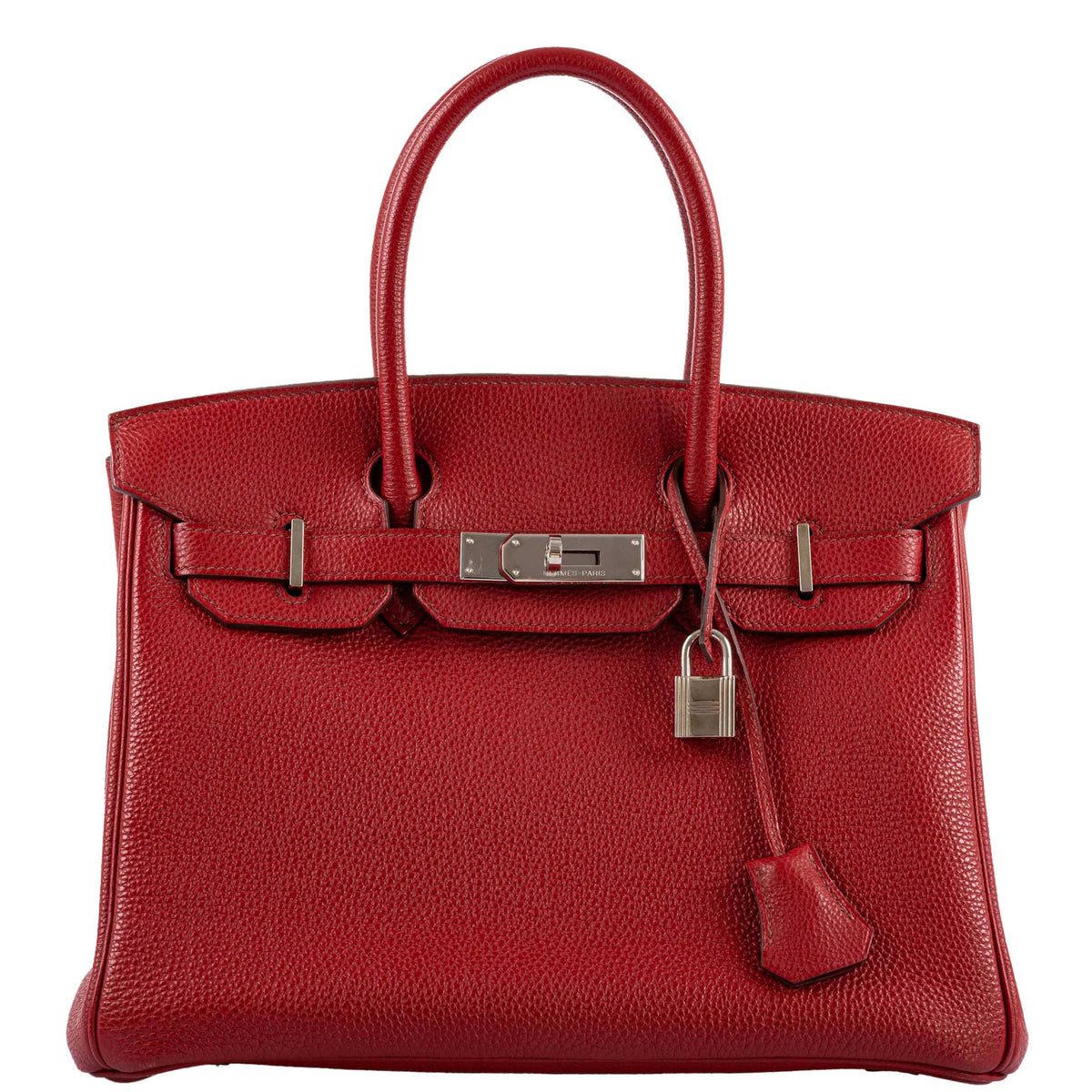 Hermes Birkin 30 Rouge Garance Togo with Palladium Hardware