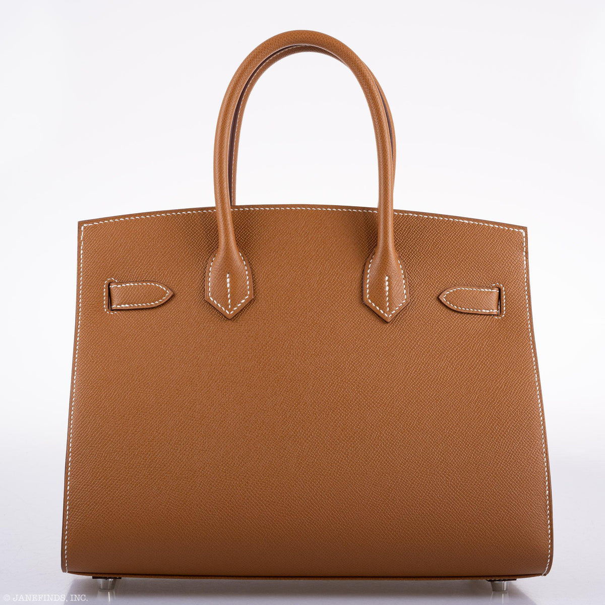 Hermes Birkin 30 Sellier Gold Madame Grain leather Palladium Hardware