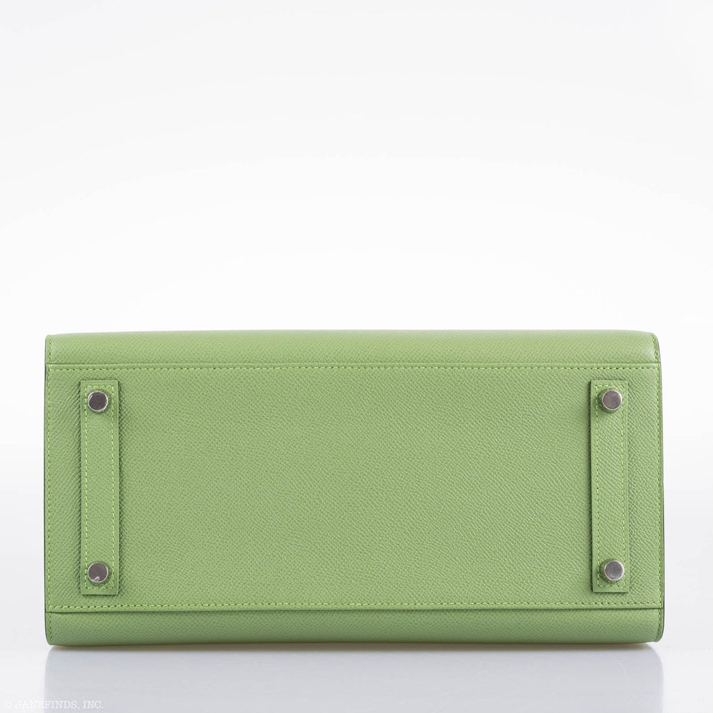 Hermes Birkin 30 Sellier Vert Criquet Madame Grain Palladium Hardware