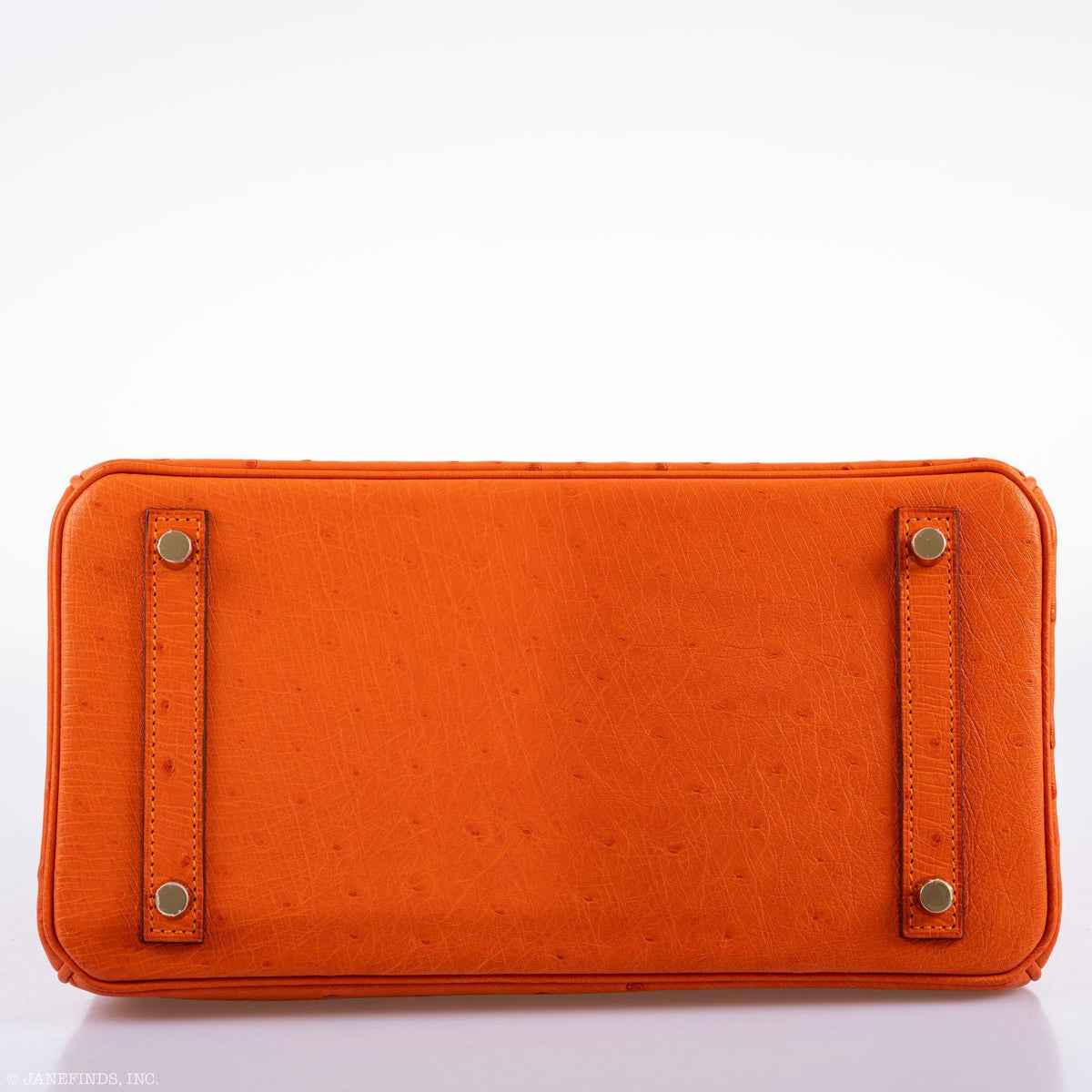 Hermes Birkin 30 Tangerine Ostrich with Gold Hardware