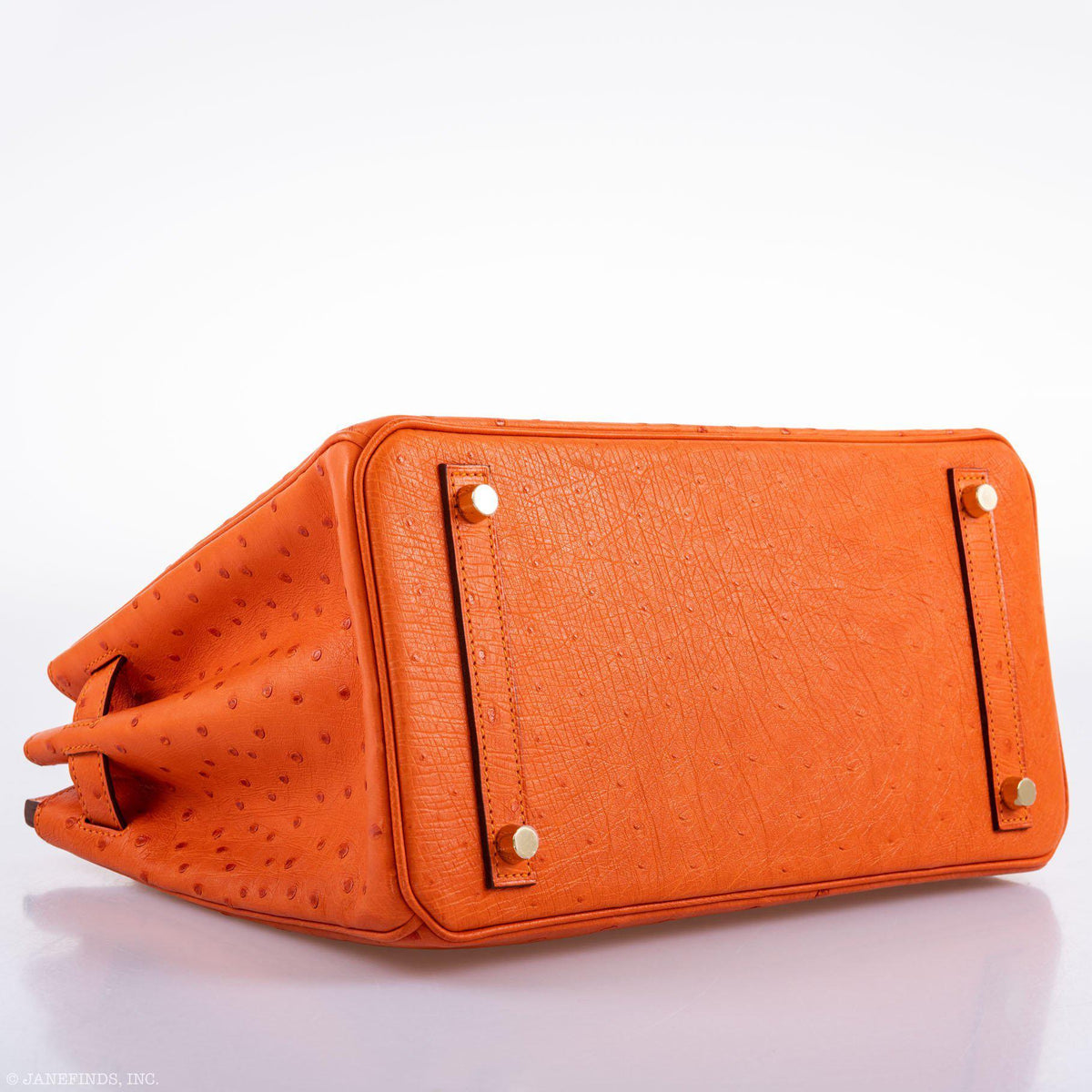 Hermes Birkin 30 Tangerine Ostrich with Gold Hardware