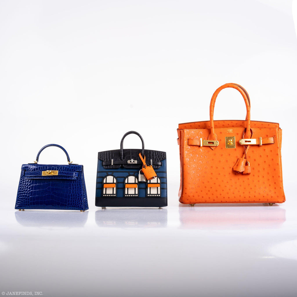 Hermes Birkin 30 Tangerine Ostrich with Gold Hardware