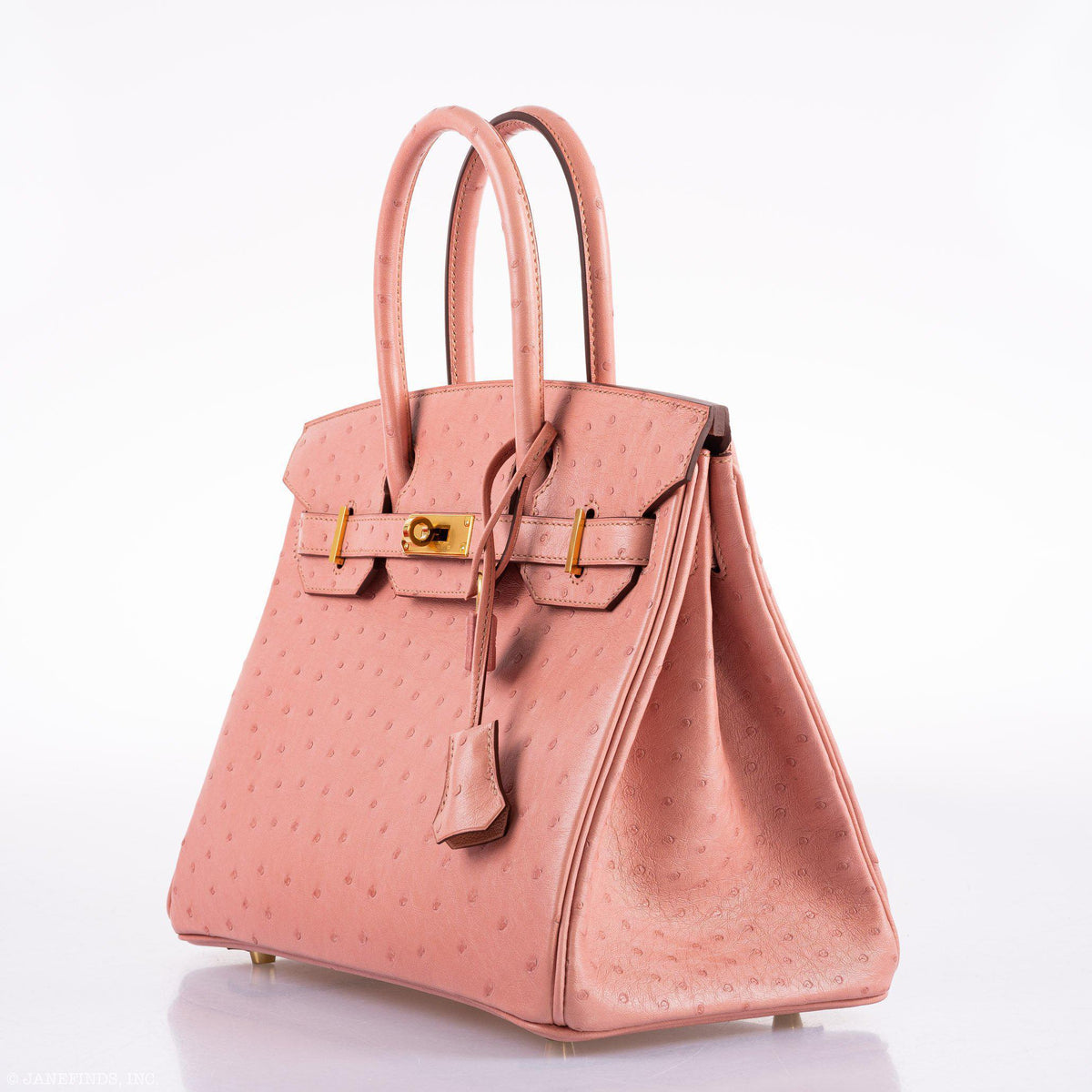 Hermes Birkin 30 Terre Cuite Ostrich Gold Hardware