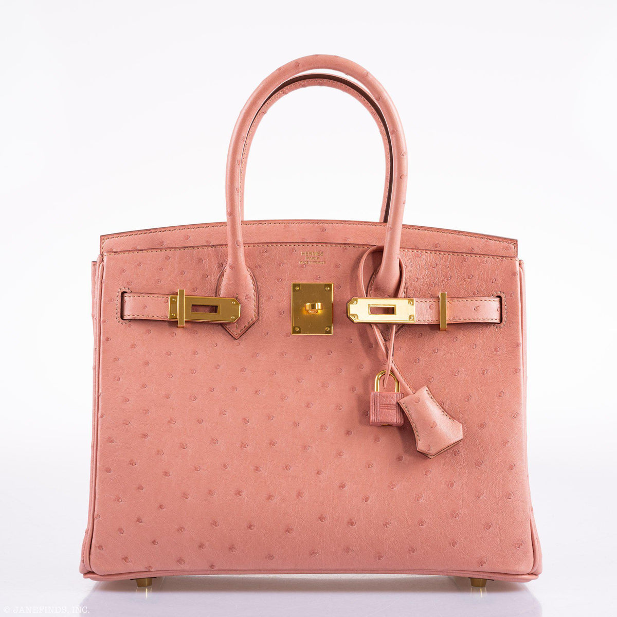 Hermes Birkin 30 Terre Cuite Ostrich Gold Hardware