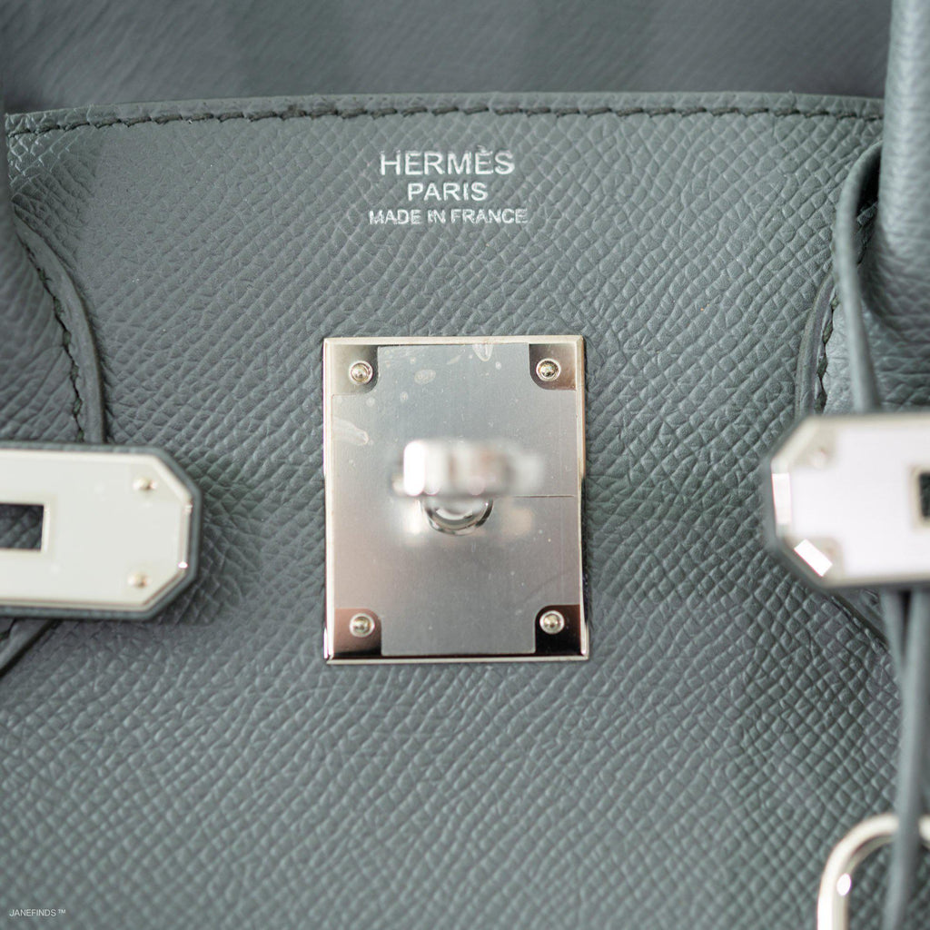 Hermes Birkin 30 Vert Amande Epsom with Palladium Hardware