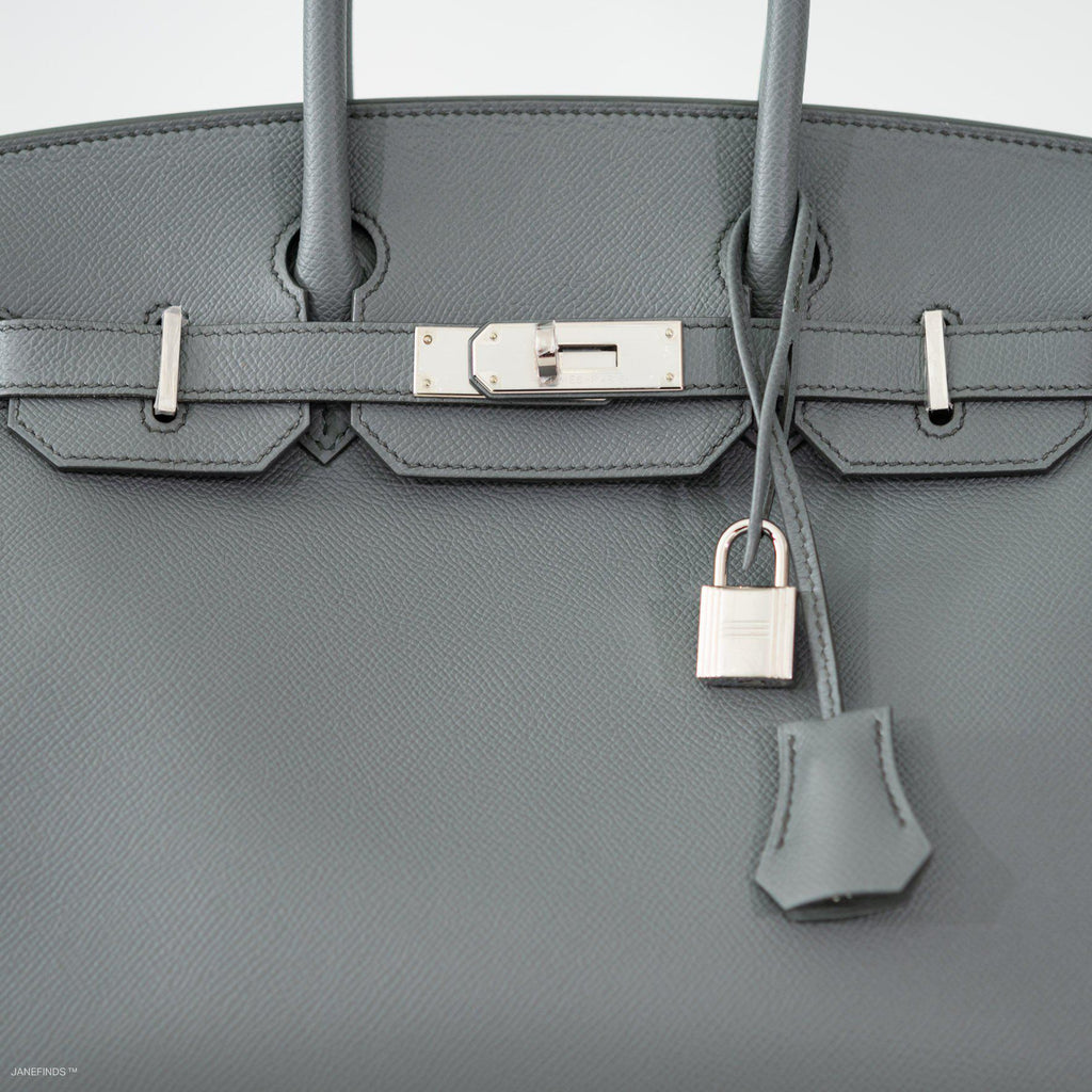 Hermes Birkin 30 Vert Amande Epsom with Palladium Hardware