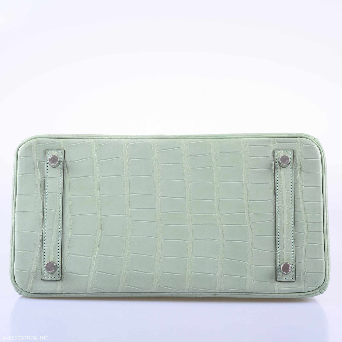 Hermes Birkin 30 Vert D'Eau Matte Alligator Palladium Hardware