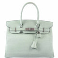 Hermes Birkin 30 Vert D'Eau Matte Alligator Palladium Hardware