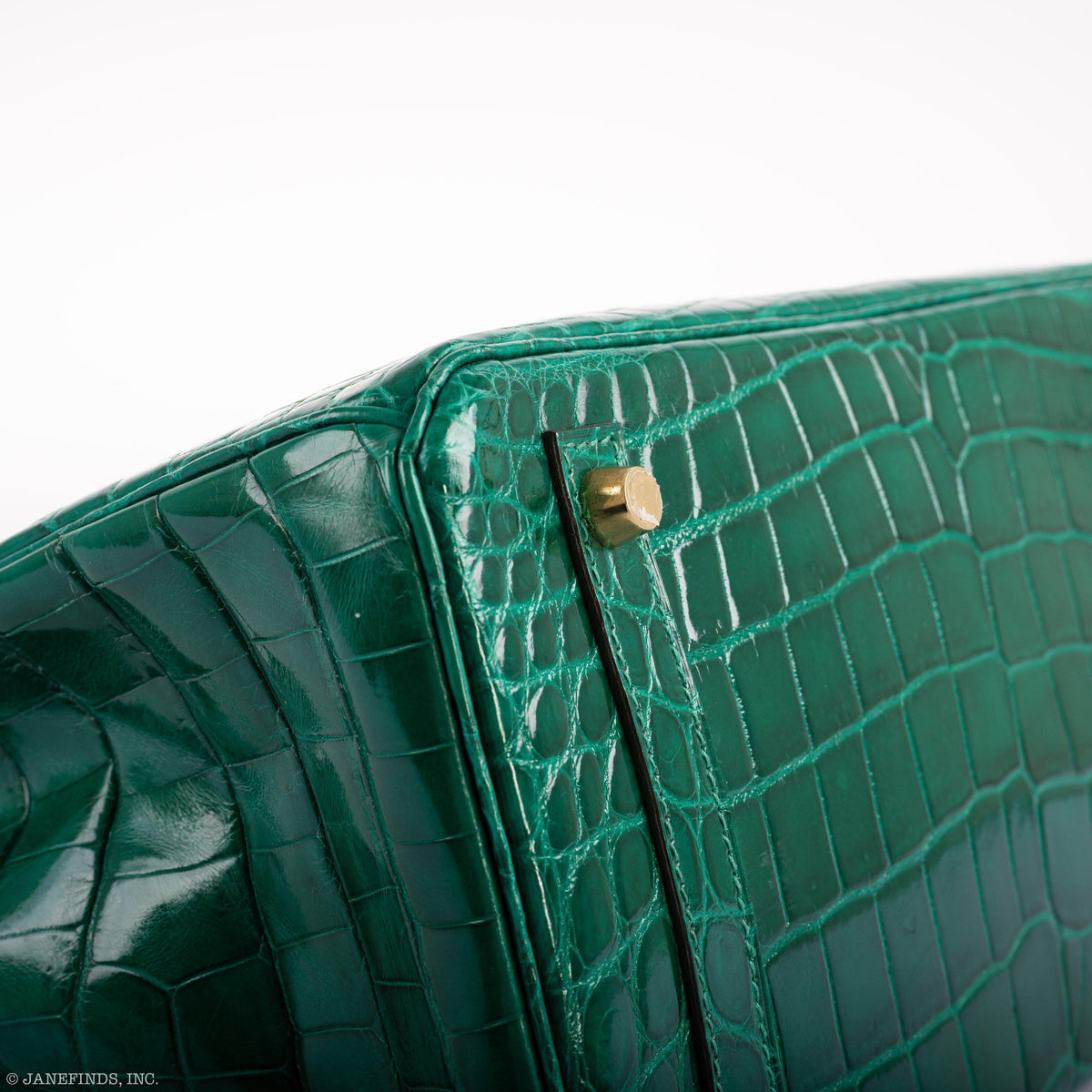 Hermes Birkin 30 Vert Emerald Niloticus Crocodile Gold Hardware