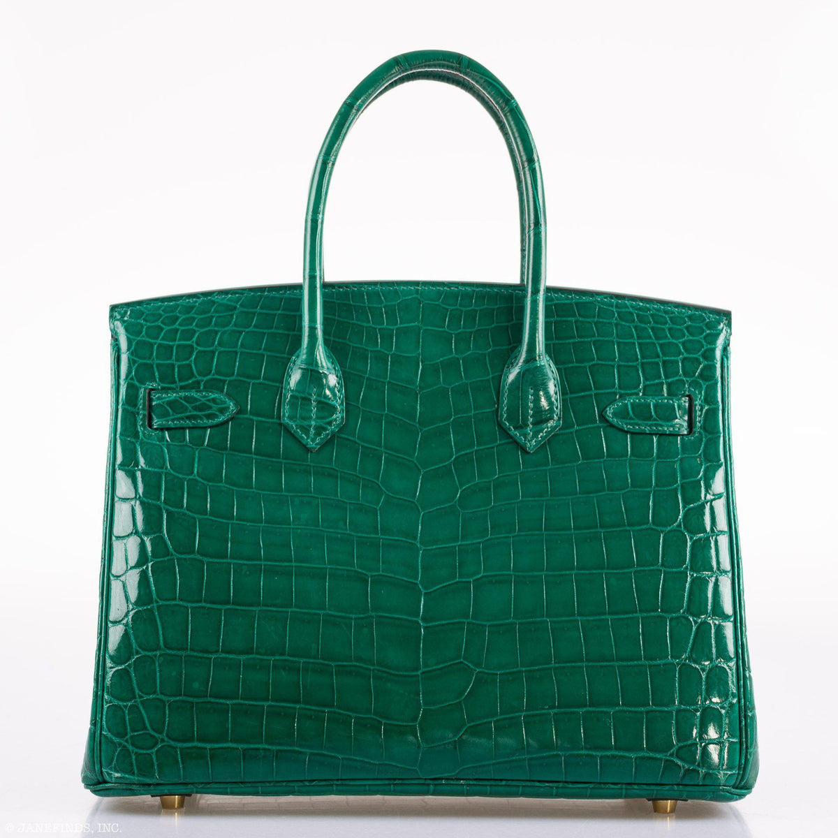 Hermes Birkin 30 Vert Emerald Niloticus Crocodile Gold Hardware