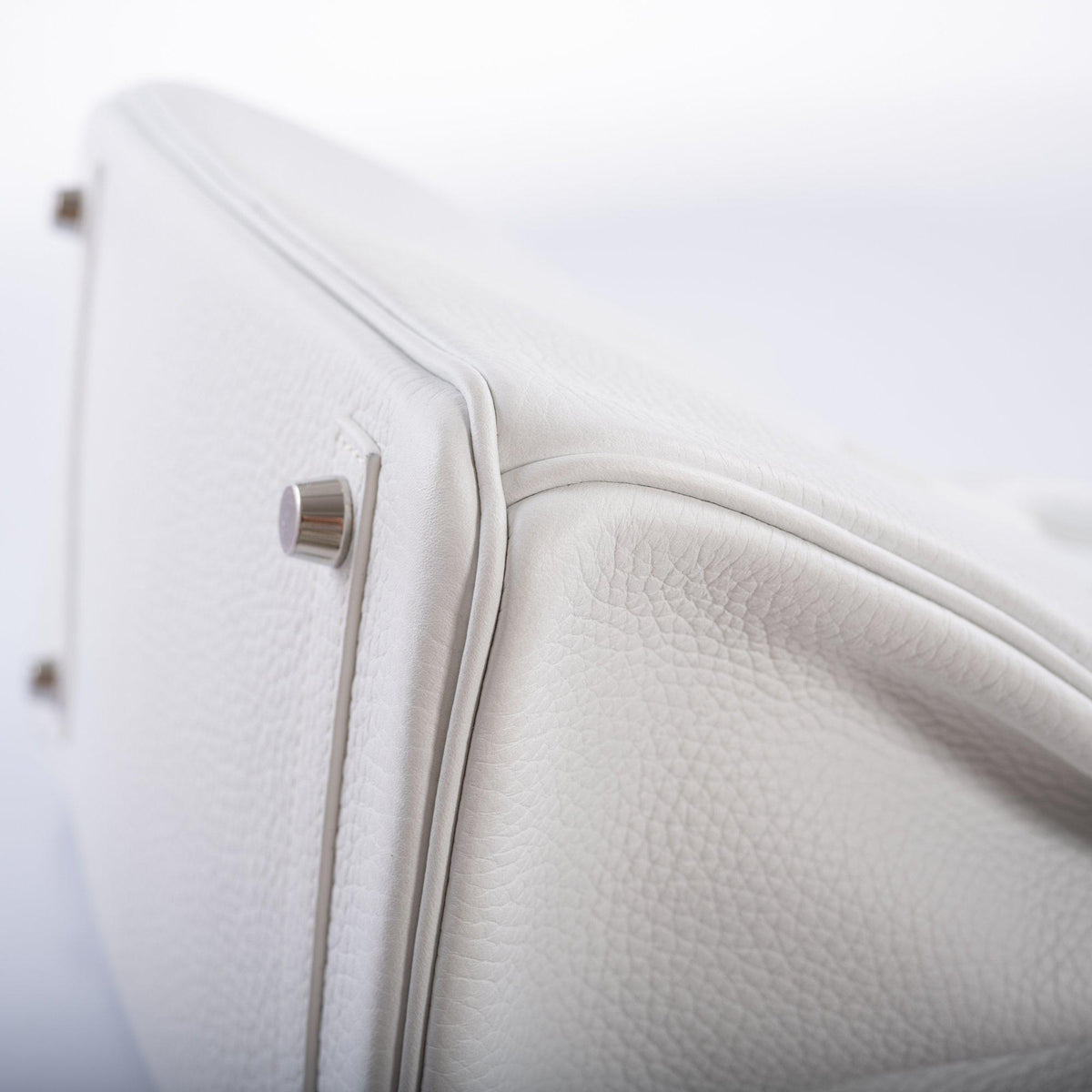 Hermes Birkin 30 White Clemence with Palladium Hardware