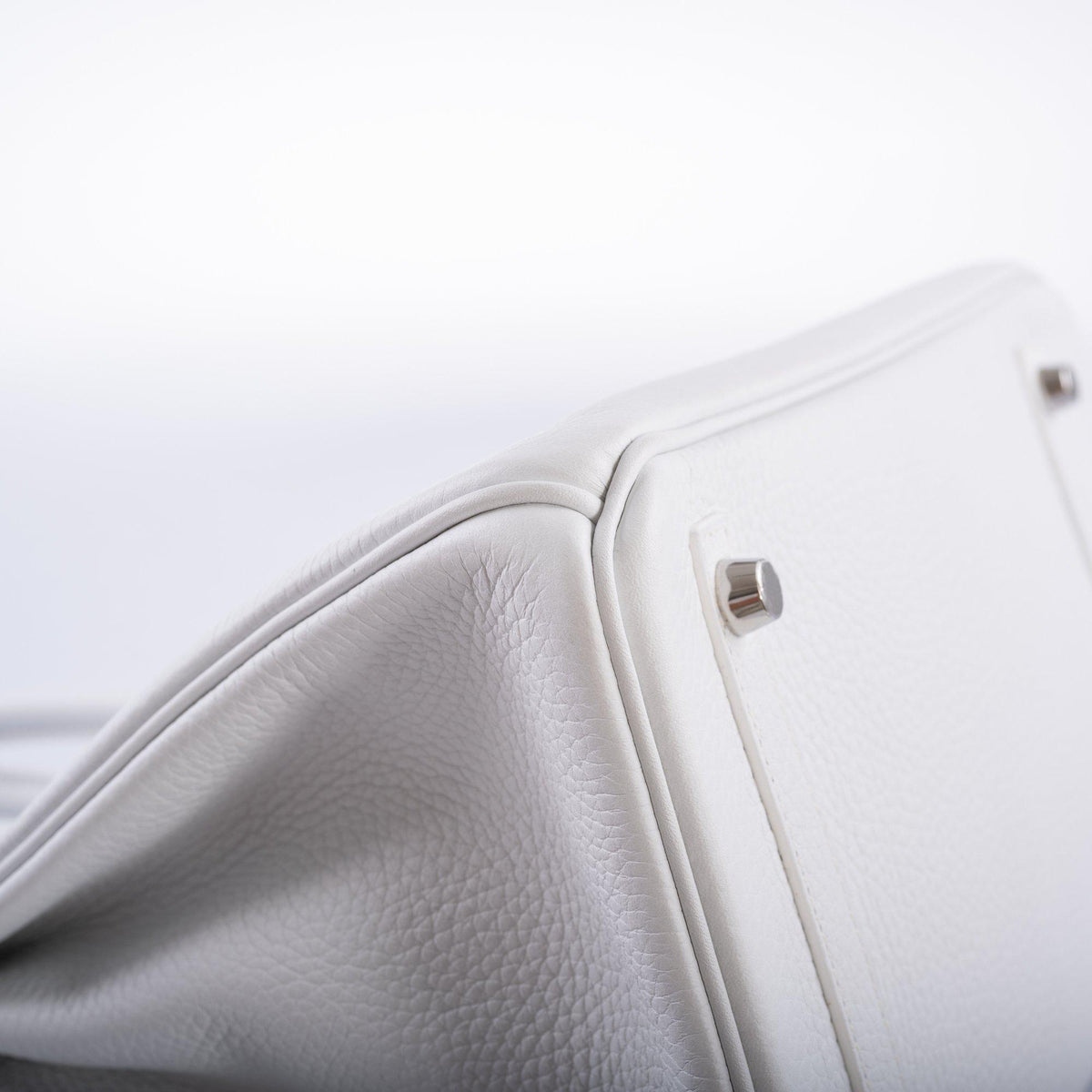 Hermes Birkin 30 White Clemence with Palladium Hardware