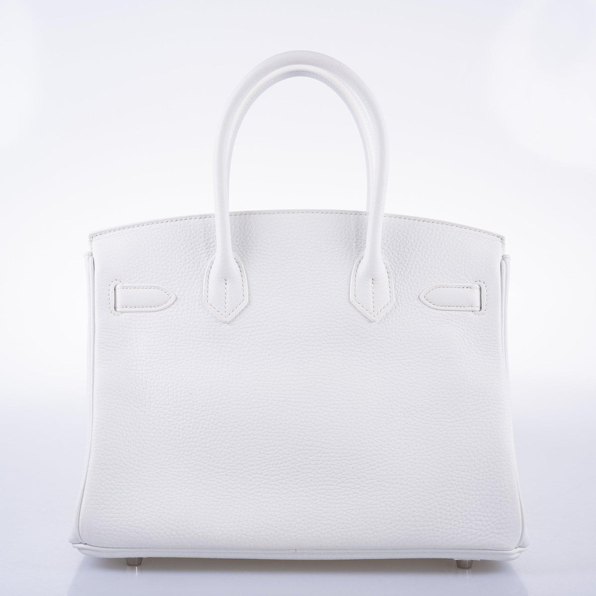 Hermes Birkin 30 White Clemence with Palladium Hardware