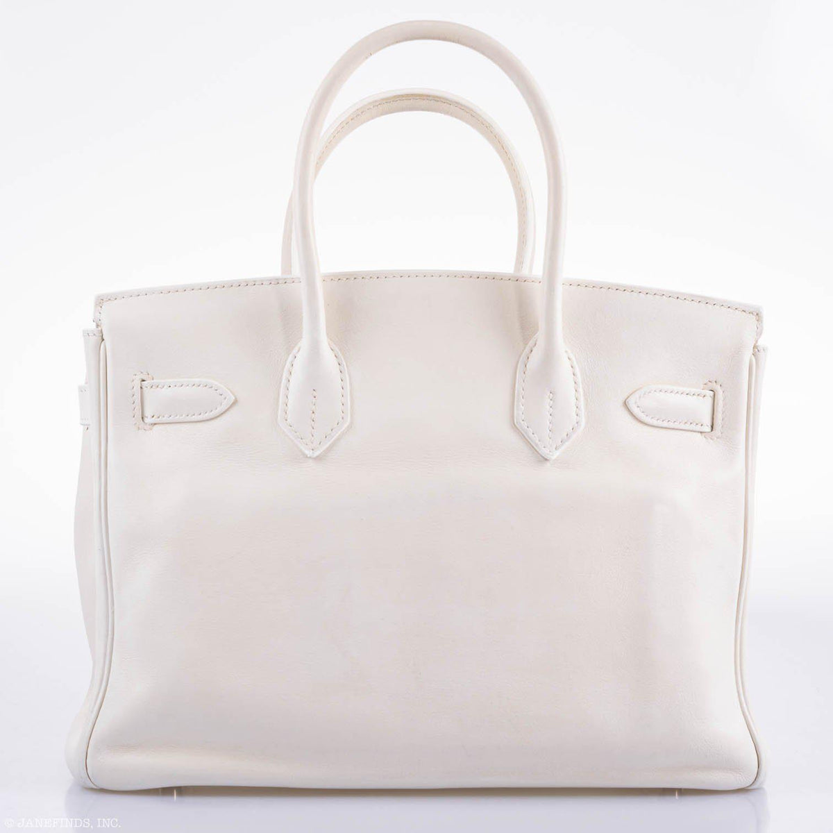 Hermes Birkin 30 White Swift with Palladium Hardware