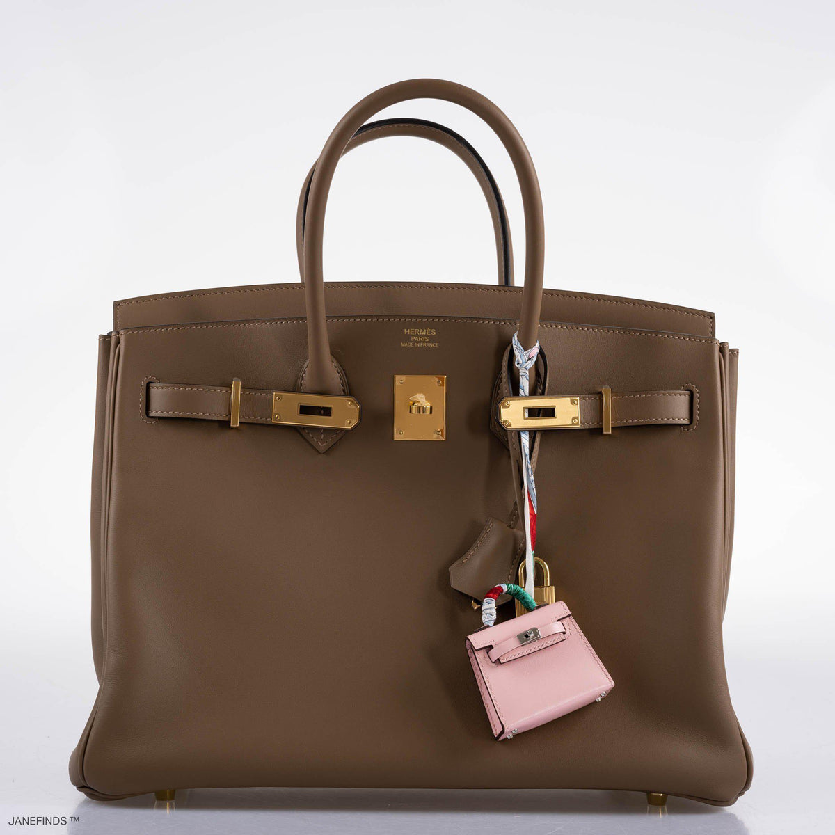Hermes Birkin 35 Beige de Weimar Jonathan with Gold Hardware