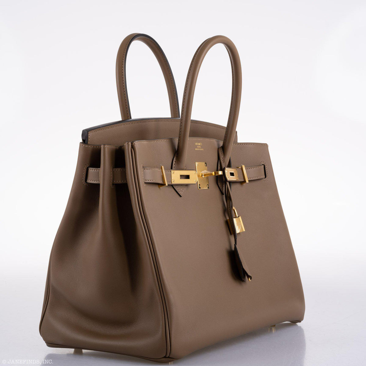 Hermes Birkin 35 Beige de Weimar Jonathan with Gold Hardware