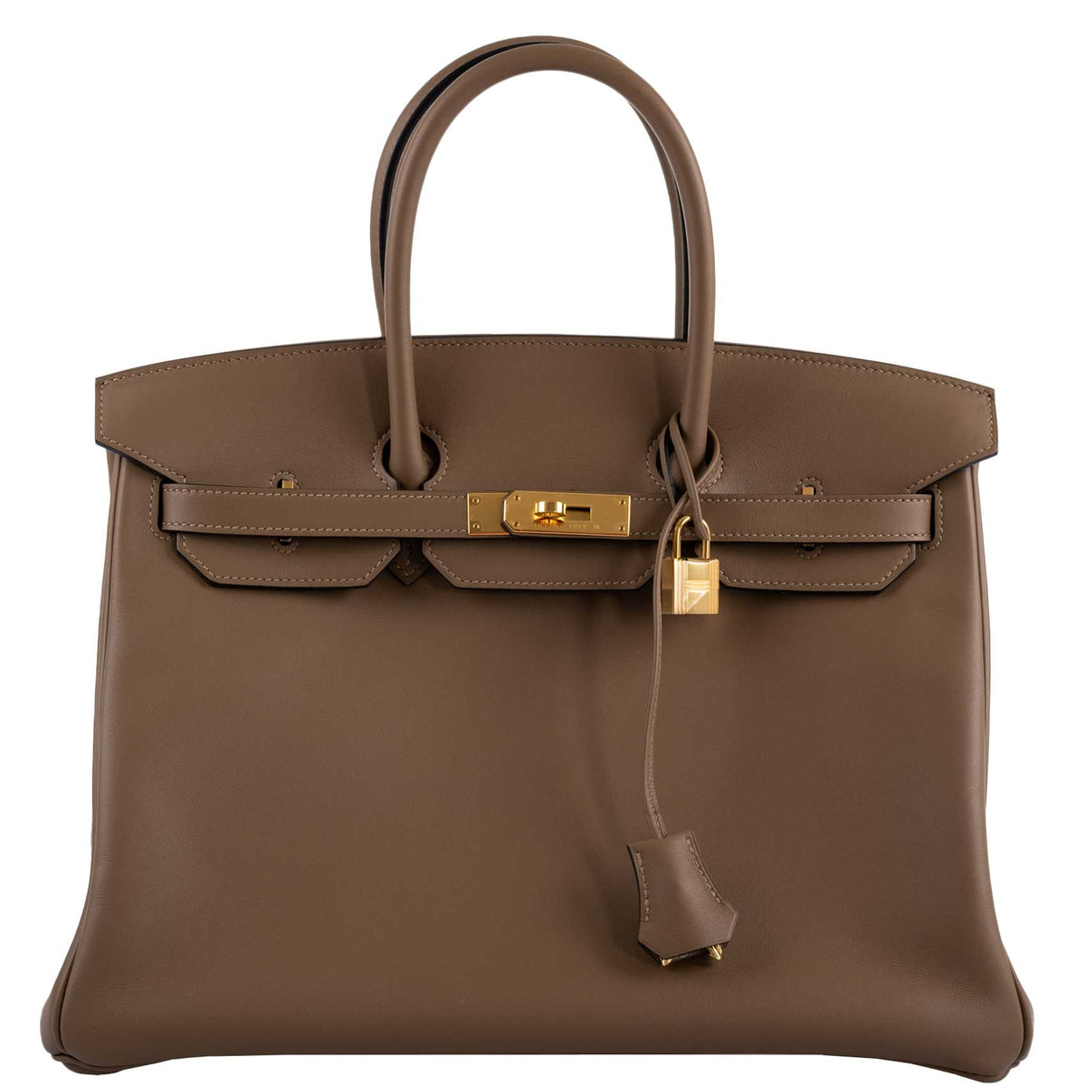 Hermes Birkin 35 Beige de Weimar Jonathan with Gold Hardware