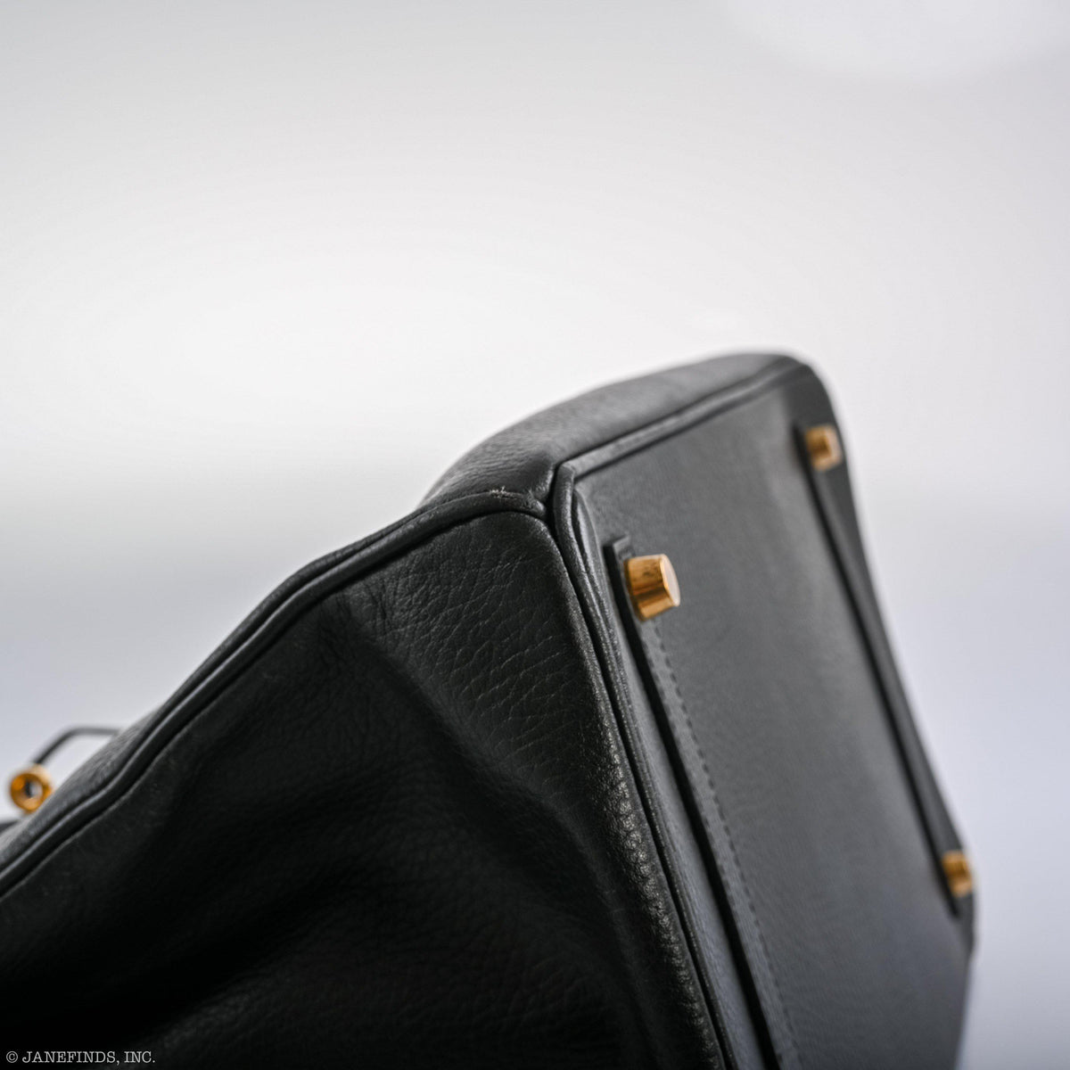 Hermes Birkin 35 Black Ardenne Gold Hardware