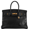 Hermes Birkin 35 Black Ardenne Gold Hardware