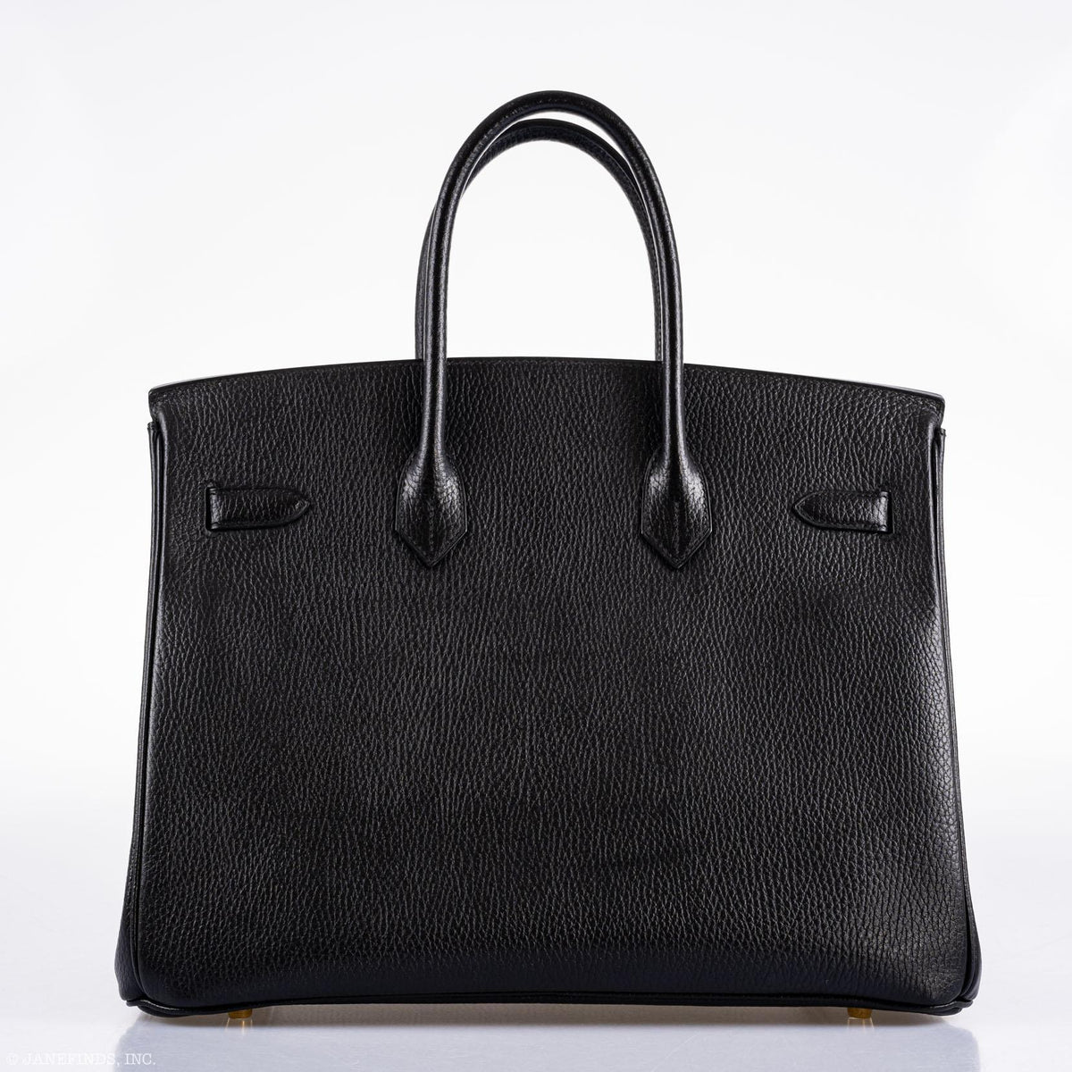 Hermes Birkin 35 Black Ardennes Gold Hardware