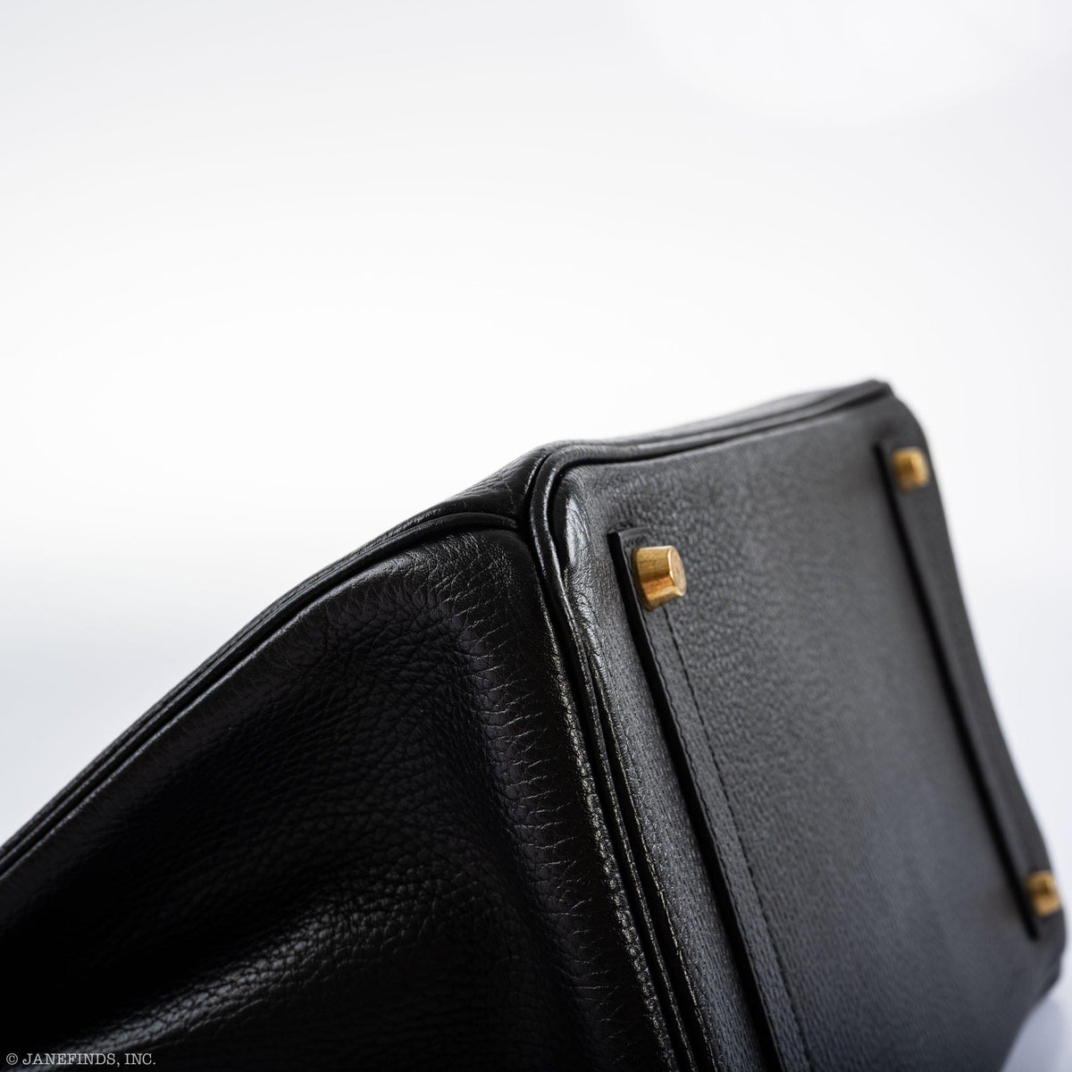 Hermes Birkin 35 Black Ardennes Gold Hardware