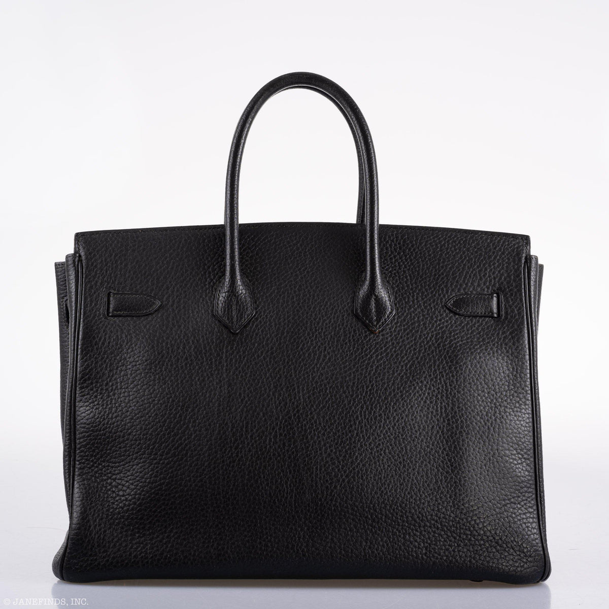 Hermes Birkin 35 Black Ardennes Leather Gold Hardware
