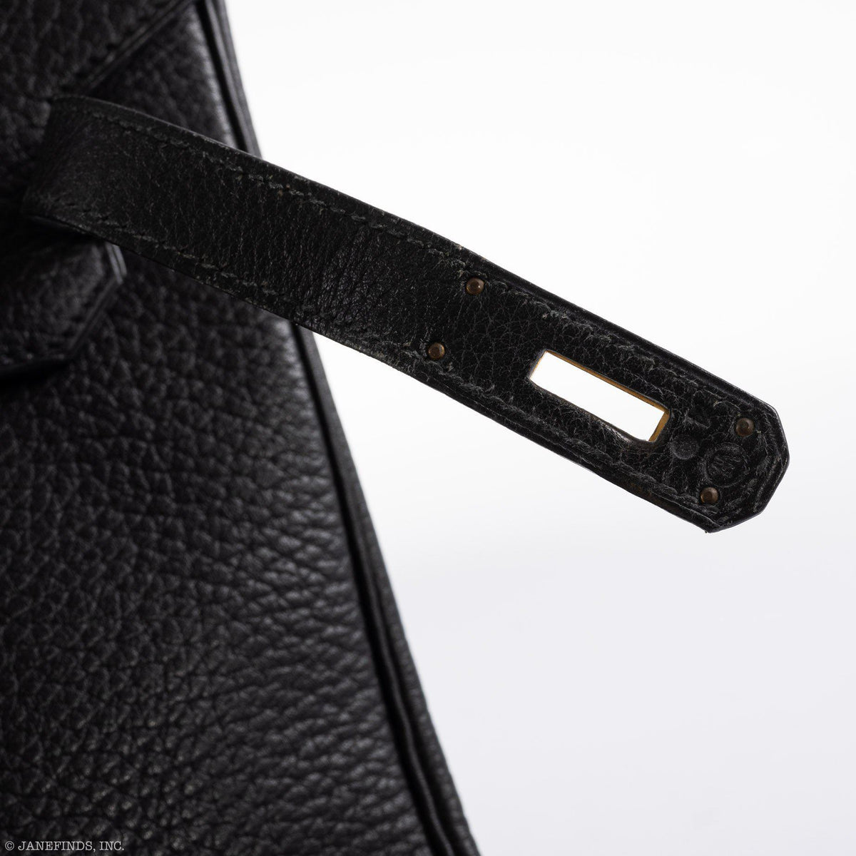 Hermes Birkin 35 Black Ardennes Leather Gold Hardware