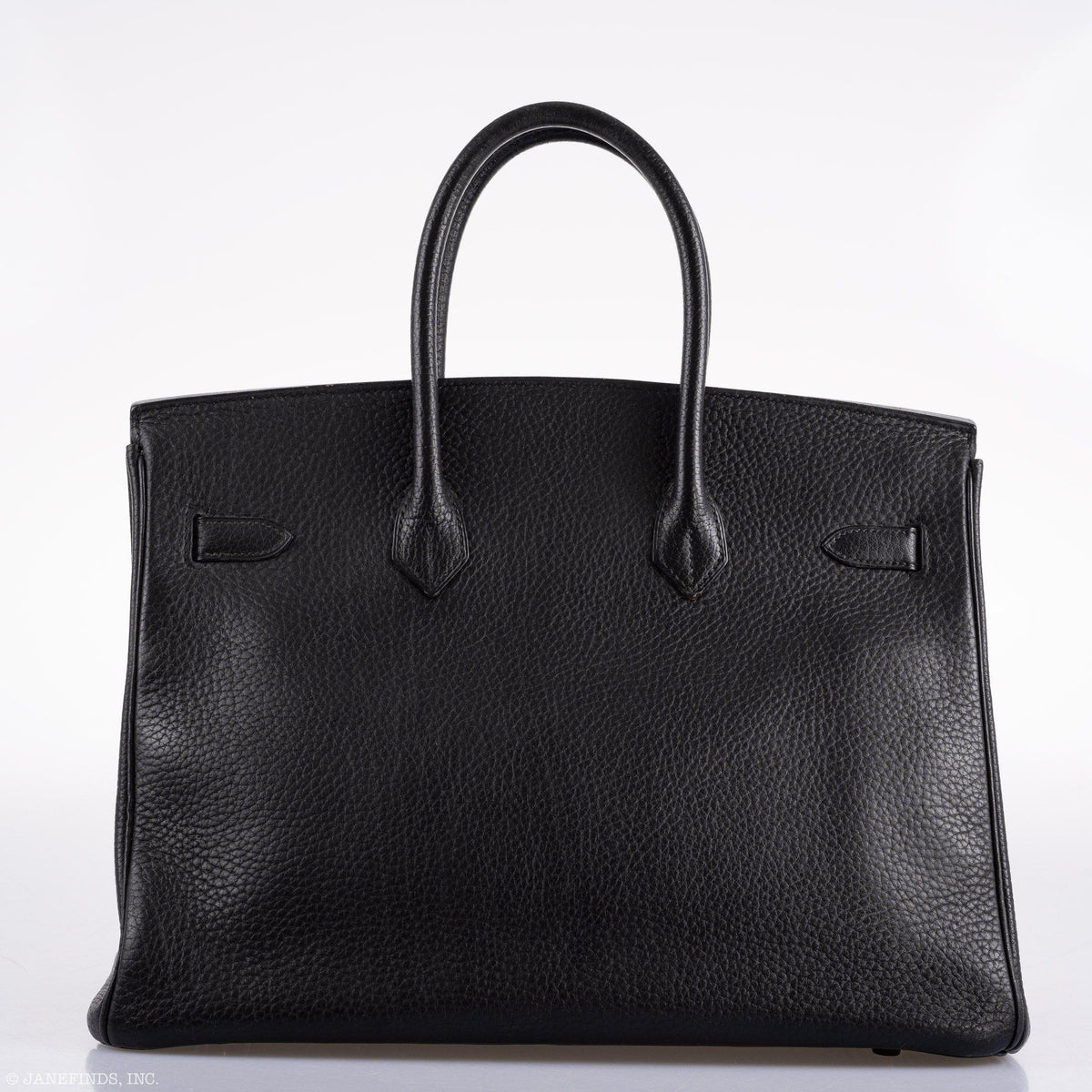 Hermes Birkin 35 Black Ardennes Leather Gold Hardware