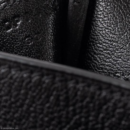 Hermes Birkin 35 Black Chevre De Coromandel with Gold Hardware