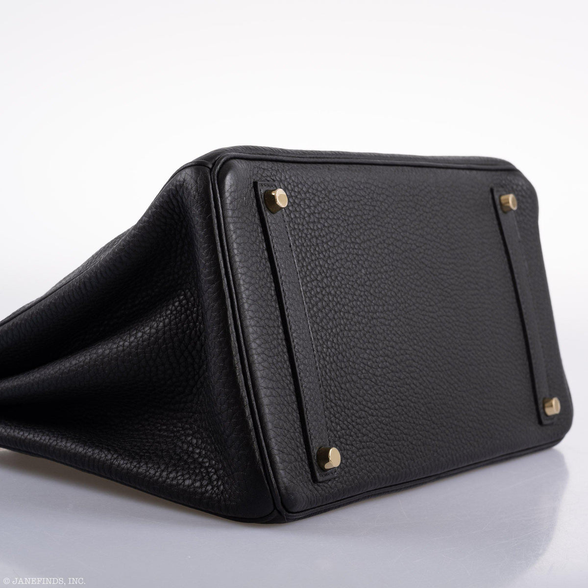 Hermes Birkin 35 Black Clemence Leather Gold Hardware